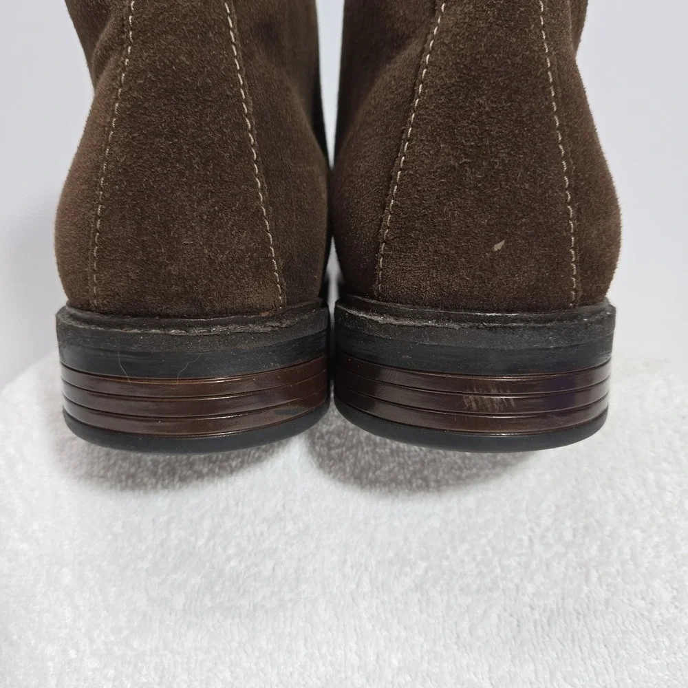 Collection By Clarks Lace Up Chukka Boots Suede Mens Size 11 Color Brown EUC